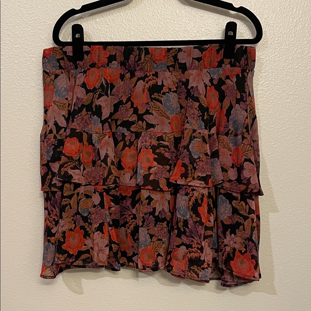 Torrid Flowy Floral Mini Skirt